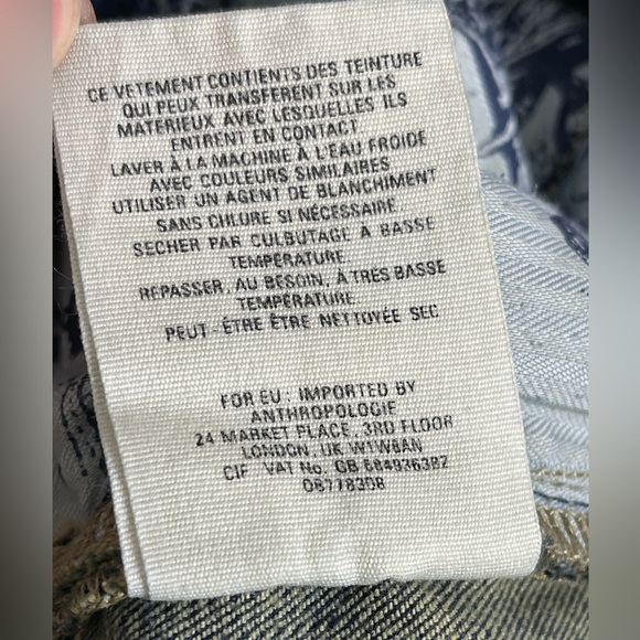 Pilcro and‎ the Letterpress Mid Rise Dark Wash Skinny Jeans Size 33 - Picture 7 of 9